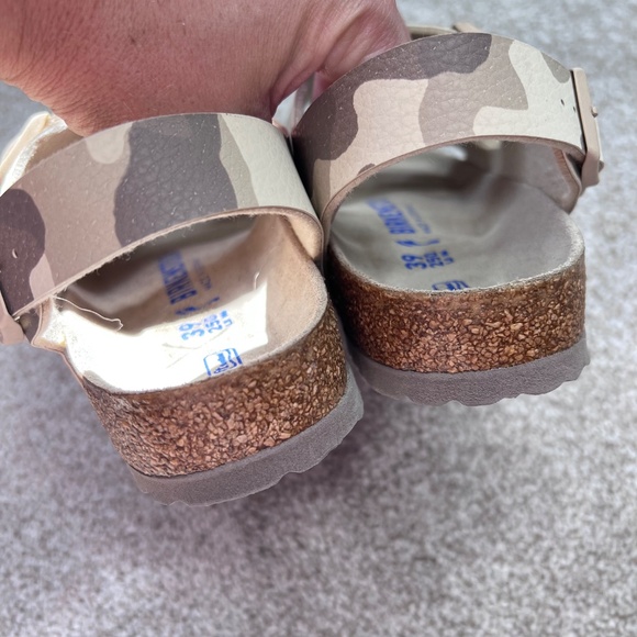 Birkenstock Milano Desert Soil Gray Taupe Camo Birko-Flor Sandals 39 8-8.5 - Picture 4 of 5